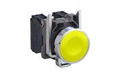 Drukknoppen en signaalapparaten - Schneider Electric Harmonie drukknop compleet met veerterugkeer en platte toets - XB4BA51