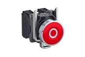 Drukknoppen en signaalapparaten - Schneider Electric Harmony drukknop compleet met veerterugkeer en platte druk - XB4BA4322