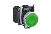 Drukknoppen en signaalapparaten - Schneider Electric Harmonie drukknop compleet met veerterugkeer en platte toets - XB4BA31