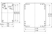 Schakelkasten en kasten - Schneider Electric Effen mount. plate 400x400 - NSYMM43