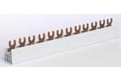Componenten voor schakelkasten en kasten - Hager Geïsoleerde busbar 4p 63a vork 10mm2 57m - KDN463B