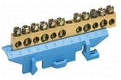 Aansluitapparatuur - Hager Messing terminal 85 mm with socket earth - KM13E