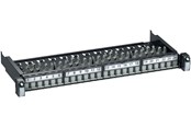 Koperen bekabeling - LK Actassi 19-c patchpaneel schuivend evo 19, 1U, met 24 poorten en S-Onedpm FTP - VDIG111241F