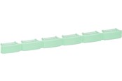 Koperen bekabeling - LK Colour code bar green for patchpanel 6p - 208B7171