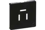 Stopcontacten en stekkerdozen - LK fuga cover for telefonoutlet 3-pol 1 modul dark grey - 530D8126