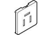 Stopcontacten en stekkerdozen - LK Teleoutlet fuga t1 Cover 3 poles Aan md 88 Wit - 530D6126-858