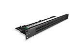 Koperen bekabeling - Leviton Voice patch panel 50xrj45.1u Zwart - C5CPNLU504PK2M
