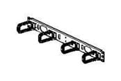Accessoires - PANDUIT D-ringen geïnstalleerd op paneel 1,7h x 19,0b x 3,4d (44mm x 483mm) - CMPHF1