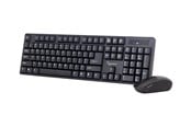 Toetsenbord - Gembird KBS-W-01 - Toetsenbord and Muis set - US - Zwart - Keyboard and mouse set - Engels (US international) - Zwart - KBS-W-01