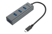 USB hub - I-Tec USB-C 3.1 Metaal HUB USB hub - 4 - USB 3.2 - Grijs - C31HUBMETAL403