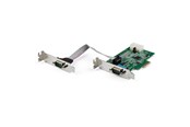 Netwerk-adapter (netwerkkaart, printserver, enz.) - StarTech.com PEX2S953LP 2-Port RS232 Serial Adapter Card 16950 UART PCIe - PEX2S953LP