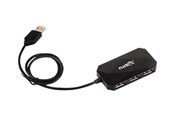 USB hub - Natec LOCUST - hub - 4 poorten USB hub - 4 - Zwart - NHU-0647