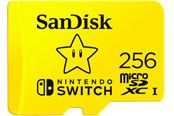 Geheugenkaart - SANDISK Nintendo Switch microSD - 100MB/s - 256GB - Mario edition - SDSQXAO-256G-GNCZN