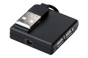 USB hub - MicroConnect Verbinden - hub - 4 poorten USB hub - 4 - Zwart - MC-USB2.0HUB4P