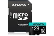 Geheugenkaart - A-Data Premier Pro MicroSD/SD V30S - 100MB/s - 128GB - AUSDX128GUI3V30SA2-RA1