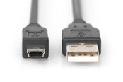 USB-kabel - DIGITUS USB 2.0 Type-A til USB Mini-B Cable - 3m - AK-300108-030-S
