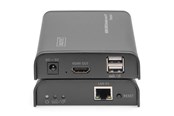 Repeater & zendontvanger - DIGITUS HDMI KVM Extender - 120 m - DS-55202