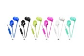 Headphones/Headsets - JVC In Ear Headphones with remote and microphone. Blauw - JVC HA-FR15-LA-E