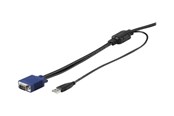 KVM-kabel - StarTech.com 15ft / 4.6m USB KVM-kabel for Rackmount Consoles - VGA and USB - Video / USB cable - 4.6 m - RKCONSUV15