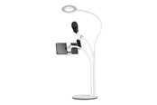 Mobiel - Overige accessoires - Deltaco 3-IN-1 Selfie Ring Lamp Met Telefoon en Microfoon - ARM-280
