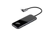Mobiel - Adapters & Opladers - Baseus Mirror series USB-C adapter with built in charger for Apple Watch - CAHUB-AZ0G