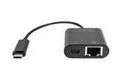 Netwerk-adapter (netwerkkaart, printserver, enz.) - DIGITUS USB Type-C Gigabit Ethernet (with 60W PD) - DN-3027