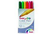 Schrijf- en tekengerei - Pentel S360-12 Color Pen ass. - S360-12