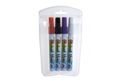 Schrijf- en tekengerei - Artline EPG-4/4W1 Glassboard Marker set Wit Zwart Viol - EP-4/4W
