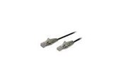 Netwerk - kabel - StarTech.com 2m CAT6 Cable - Zwart Slim CAT6 Patch Cord - Snagless - LSZH - patch cable - 2 m - Zwart - Zwart - 2m - N6PAT200CMBKS