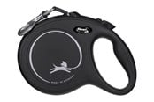 Honden - Flexi New Classic Dog intrekbare lijn 8 m, Zwart, Max 50kg. - FL-3020