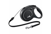 Honden - Flexi New CLASSIC M Leash 8 m black 20kg - FL-2825