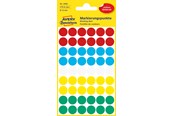 Papier, fotopapier en etiketten - Avery Colour coding dots permanent assorted red green yellow blue white - 3088