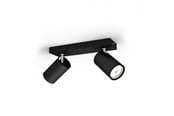 Lampen - Philips Kosipo spotrail 2xGU10, zwart - 915005531901