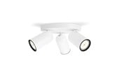 Lampen - Philips Pongee spot 3xGU10, wit - 915005531101