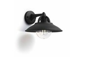 Lampen - Philips Cormorant wall lantern black 1x42W 230V - 915005553301