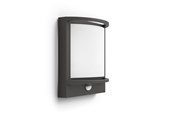 Lampen - Philips Samondra buitenwandlamp met sensor, LED 12W, antraciet - 915005554501