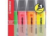 Schrijf- en tekengerei - STABILO BOSS highlighter set of 4 colors - 70/4