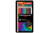 Hobby artikelen - STABILO aquacolor® Aquarellable colored pencil Metaal box of 12 pens - 4006381146487