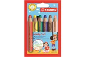 Hobby artikelen - STABILO woody 3 in 1 set of 6 colors. - 4006381117388