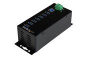USB hub - StarTech.com 7-Port Industrial USB 3.0 Hub with Extern Stroom AV / multimedia paneel - hub - 7 ports USB hub - 7 - USB 3.2 - Zwart - HB30A7AME