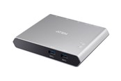 USB hub - ATEN 2-Port USB-C Gen 1 Dock Schakelaar USB hub - 2 - Zwart - US3310-AT