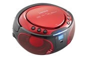 CD-speler - Lenco SCD-550 - Portable FM Radio CD/MP3/USB/Bluetooth® player with LED lighting - Red - SCD-550ROT
