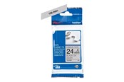 Papier, fotopapier en etiketten - Brother TZER951 / TZE R951 Ribbon Tape Cassette – Black on Silver 24mm wide - TZER951