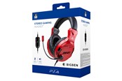 Gaming accessoires - BigBen Interactive PS4/PS5 Gaming Headset V3 - Red - PS4OFHEADSETV3RE