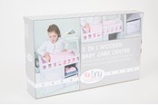 Pop, teddybeer en materiaal - Tiny Treasures Wooden baby care center - 30062