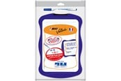 Conferentie & Presentatie - BIC Velleda Double-Sided Dry Erase Board (21 x 31 cm) with Whiteboard Marker and Eraser - Assorted Frame Colours Pack of 1 - 841362