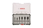 Boren en bits - Bosch Bosc Fräsersatz 6 pcs Straight 8mm shank | 2607017 - 2607017466
