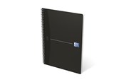 Schrijfblokken, formulieren en notitieboekjes - Oxford  Office Essentials A4 Soft Card Twin-wire Notebook Ruled 180 Pages Black SCRIBZEE® Compatible - 100102931