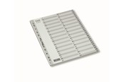 Insteekhoezen, Offertemappen & Tabbladen - Bantex Strong-Line®Indexes 1-54 Grijs - 100204678
