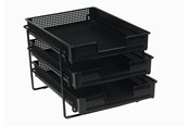 Bureau-accessoires - Bantex Orth Reflex Stand With 3 A4 Letter Trays Black - 100400366